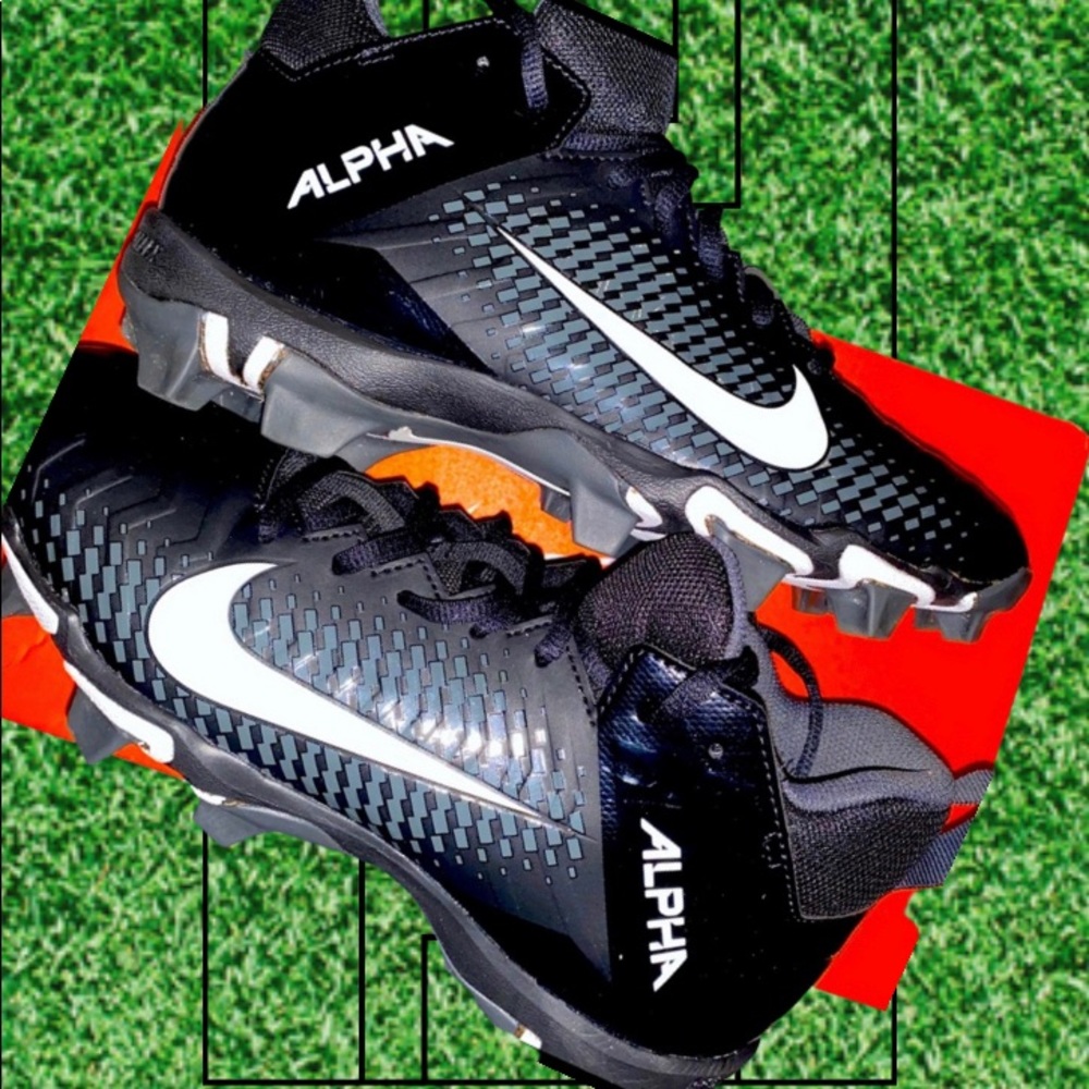 Nike Black Alpha Menace 2 Shark cleats